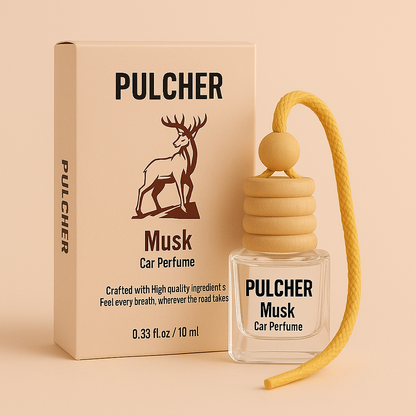 Pulcher Musk Car Luxury Perfume 10 ml – Classic Car Air Freshener Hanging Pod
