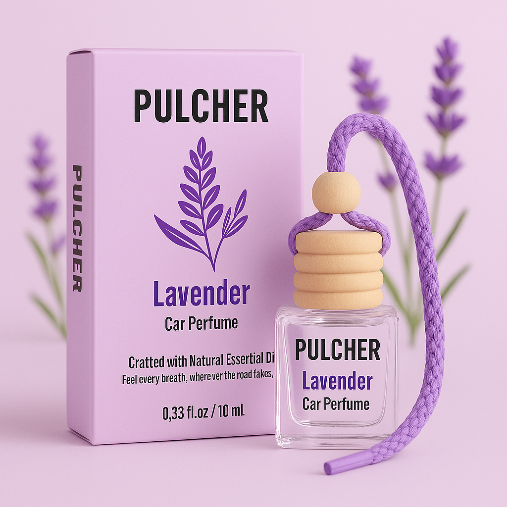 Pulcher Lavender Car Perfume 10 ml – Car Luxury Perfume with Natural Aroma