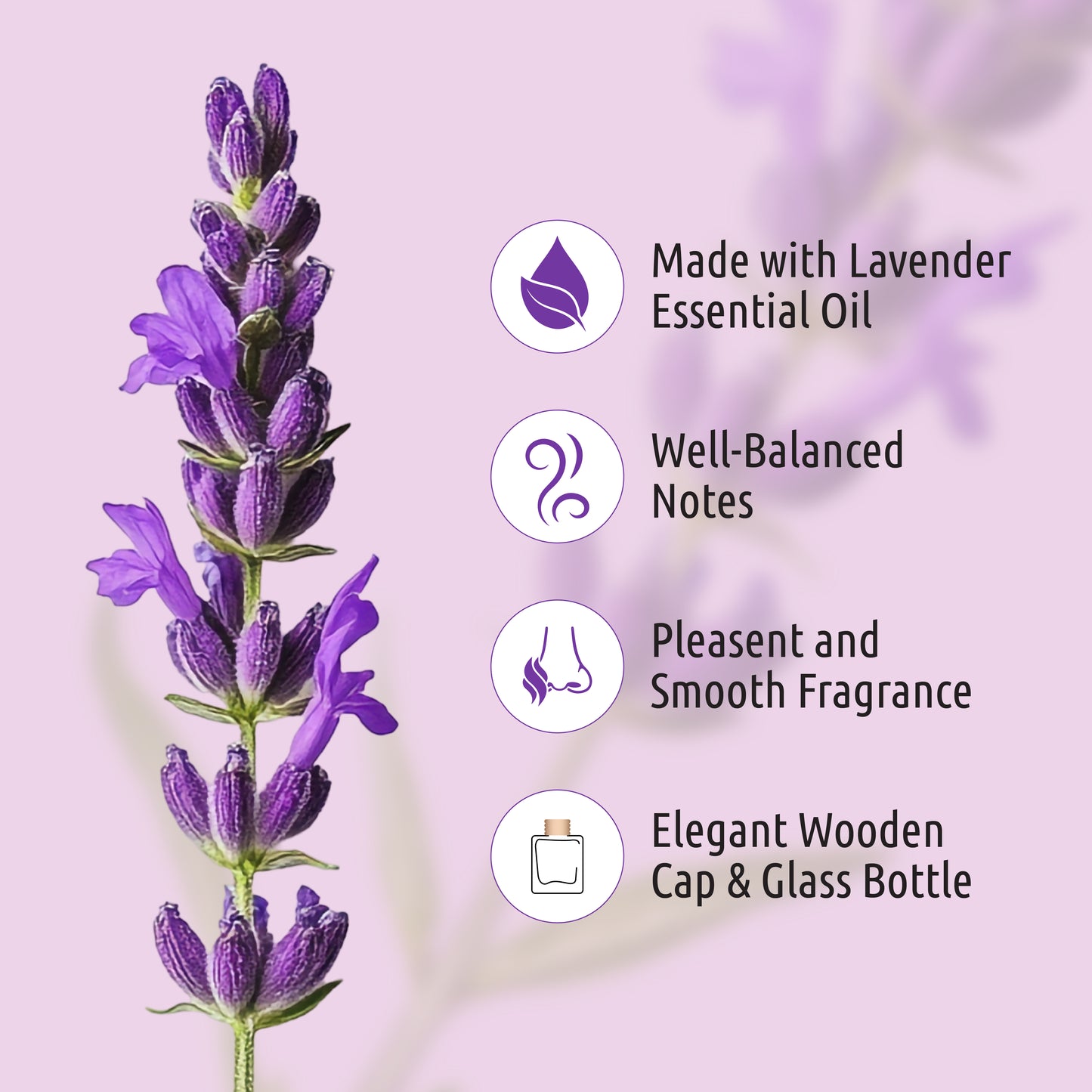 Pulcher Lavender Car Perfume 10 ml – Car Luxury Perfume with Natural Aroma