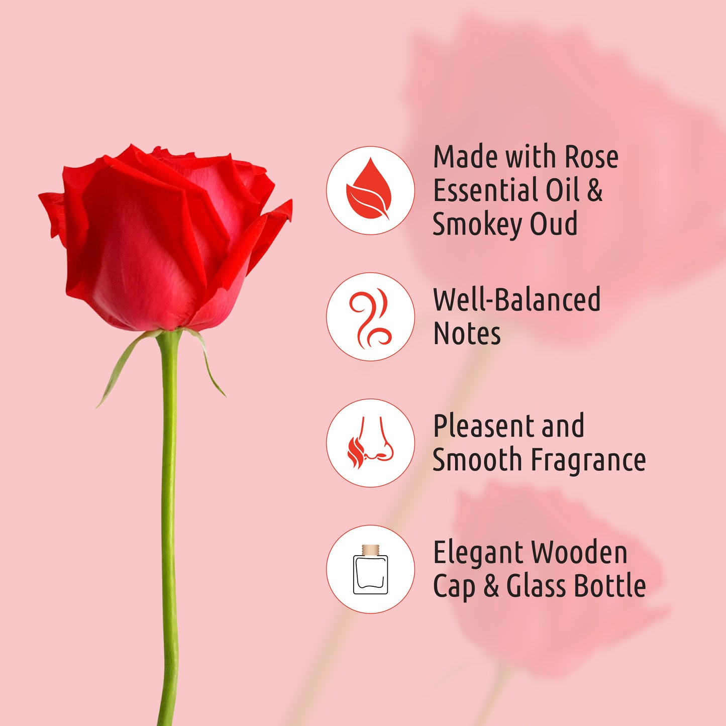 Pulcher Rose Oud Car Luxury Perfume – Hanging Car Air Fragrance Freshener