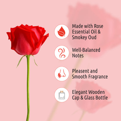 Pulcher Rose Oud Car Luxury Perfume – Hanging Car Air Fragrance Freshener