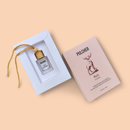 Pulcher Musk Car Luxury Perfume 10 ml – Classic Car Air Freshener Hanging Pod